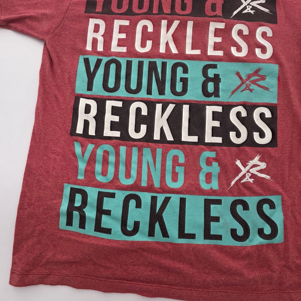 Young & Reckless Men’s Red Graphic Tee T-Shirt Large Y&R Logo Streetwear Casual‎ - Picture 3 of 16
